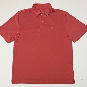 Vineyard Vines Coral performance Golf Polo Shirt